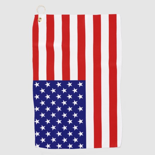 Verenigde Staten Vlag gtcnt Golfhanddoek (Voorkant)