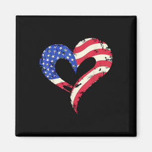 Verenigde Staten vlag Heart American Patriotic Arm Magneet