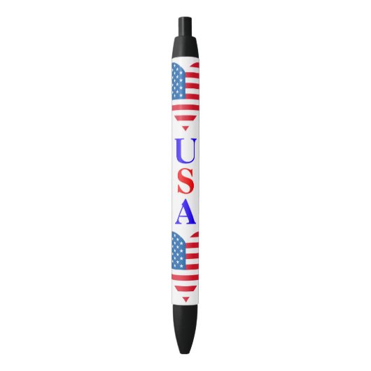 Verenigde Staten Vlag Heart Pen (Voorkant Verticaal)
