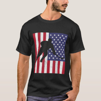 Verenigde Staten Vlag Hockey Amerikaanse Vlag Amer T-shirt