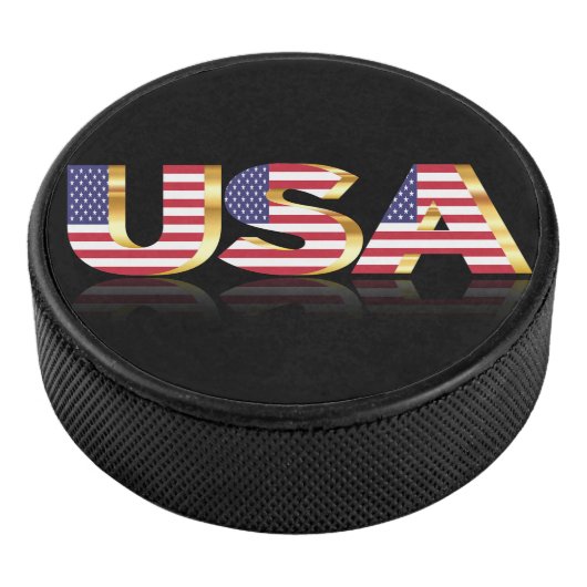 Verenigde Staten Vlag Hockey Puck (3/4)