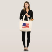 Verenigde Staten Vlag jitcnt Grote Tote Bag (Voorkant (model))