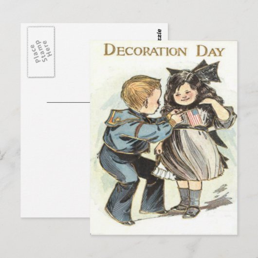 Verenigde Staten vlag kinderen uniform decoratie d Briefkaart (Voorkant / Achterkant)