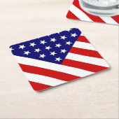 Verenigde Staten Vlag kustgebied Kartonnen Onderzetters (Schuin)