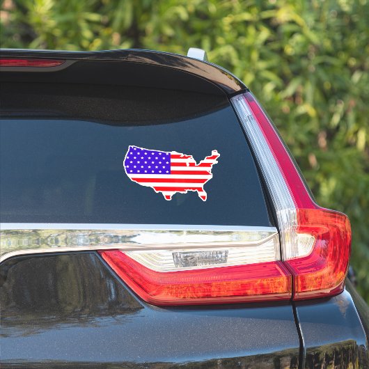 Verenigde Staten Vlag Land Patriottisch Amerikaans Sticker (Auto Zijkant)