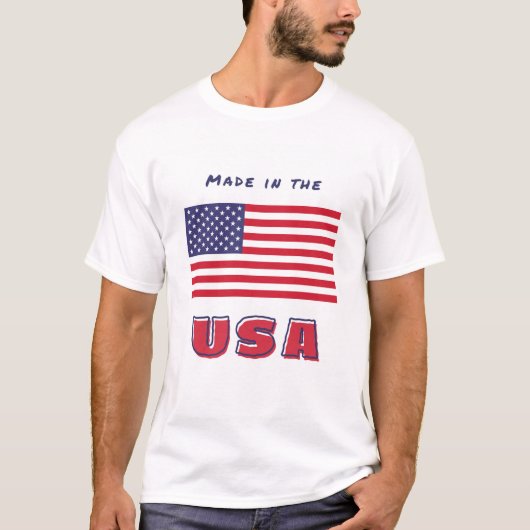 Verenigde Staten vlag Mannen T-shirt (Voorkant)