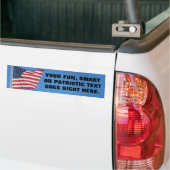 Verenigde Staten Vlag met uw zin Bumpersticker (Op Truck)