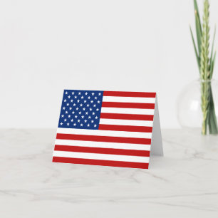 Verenigde Staten-vlag Notecard Kaart
