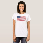 Verenigde Staten Vlag Onafhankelijkheidsdag T-shirt (Voorkant volledig)