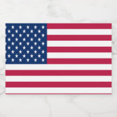 Verenigde Staten Vlag Onafhankelijkheidsdag Voedselcontainer Etiket (Enkel label)