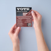 Verenigde Staten vlag ontwerp, politieke campagnev Flyer (Hand)