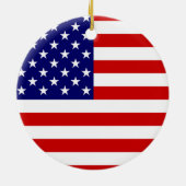 Verenigde Staten Vlag ornant Keramisch Ornament (Achterkant)