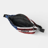 Verenigde Staten vlag rood wit blauw sprankelend b Heuptasje (Open)