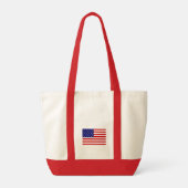 Verenigde Staten Vlag scherp Tote Bag (Achterkant)