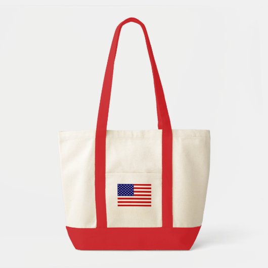 Verenigde Staten Vlag scherp Tote Bag (Voorkant)