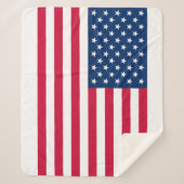 Verenigde Staten Vlag Sherpa Blanket - Patriottisc Sherpa Deken (Voorkant)