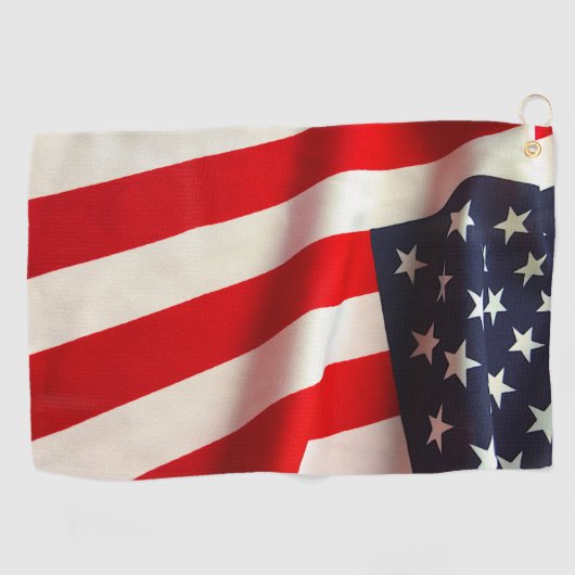 Verenigde Staten vlag sluiting Golfhanddoek (Horizontaal)