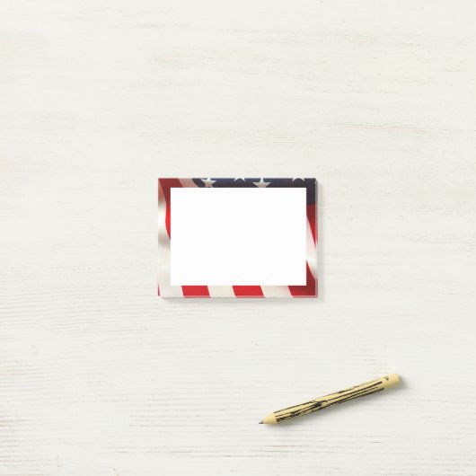Verenigde Staten vlag sluiting Post-it® Notes (Op bureau)