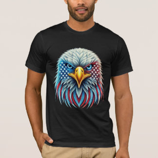 Verenigde Staten Vlag Stekelarend Patriottisch T-shirt