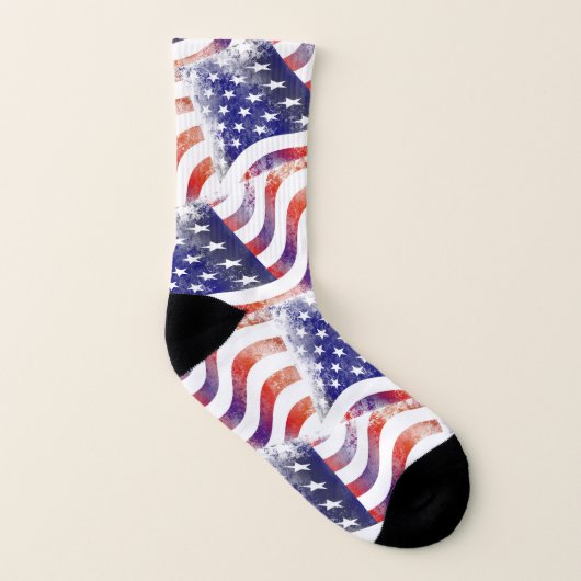 Verenigde Staten Vlag sterren en Stripe Patroon Sokken (Rechts - buiten)