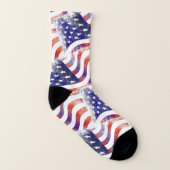 Verenigde Staten Vlag sterren en Stripe Patroon Sokken (Links binnenkant)