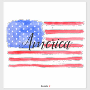 Verenigde Staten Vlag Sterren en Stripes Sticker