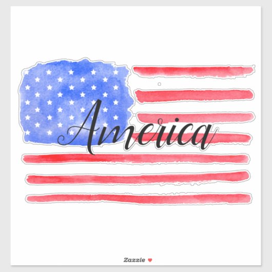 Verenigde Staten Vlag Sterren en Stripes Sticker (Vel)