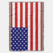 Verenigde Staten Vlag tbt Deken (Voorkant Verticaal)