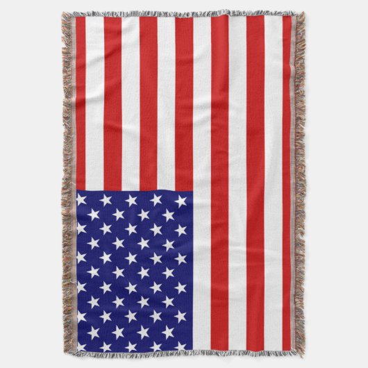 Verenigde Staten Vlag tbt Deken (Voorkant Verticaal)