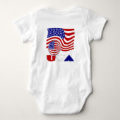 Verenigde Staten Vlag Verenigde Staten Voetbal Romper (Achterkant)