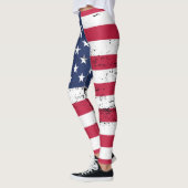 Verenigde Staten Vlag Verstrekte Stijl Sterren Str Leggings (Links)