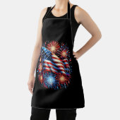 Verenigde Staten Vlag Vuurwerk Patriottisch Schort (Insitu)
