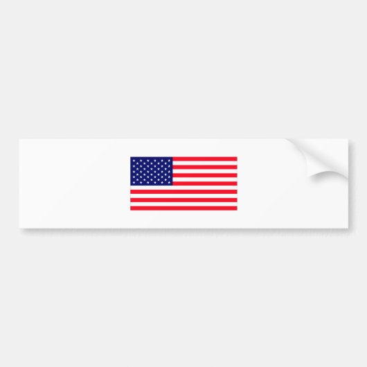 Verenigde Staten vlaggen de MUSEUM Zazzle Bumpersticker (Voorkant)