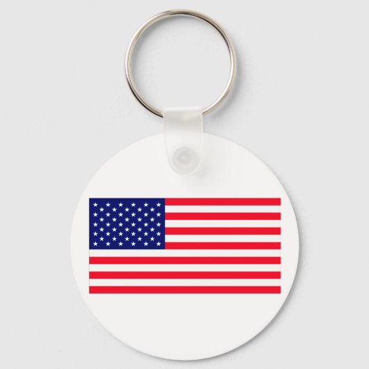 Verenigde Staten vlaggen de MUSEUM Zazzle Sleutelhanger (Voorkant)