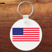 Verenigde Staten vlaggen de MUSEUM Zazzle Sleutelhanger (Voorkant)
