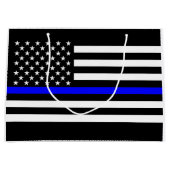 Verenigde Staten vlaggen het Thin Blue Line Theme Large Cadeautasje (Voorkant)
