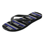 Verenigde Staten vlaggen het Thin Blue Line Theme Teenslippers (Schuin)