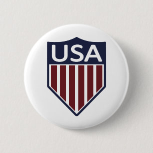 Verenigde Staten, Voetbal 1950 Ronde Button 5,7 Cm