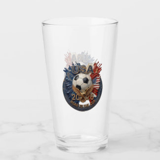 Verenigde Staten Voetbal Fan Kunst | Illustratie | Glas