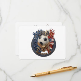 Verenigde Staten Voetbal Fan Kunst | Illustratie | Informatiekaartje