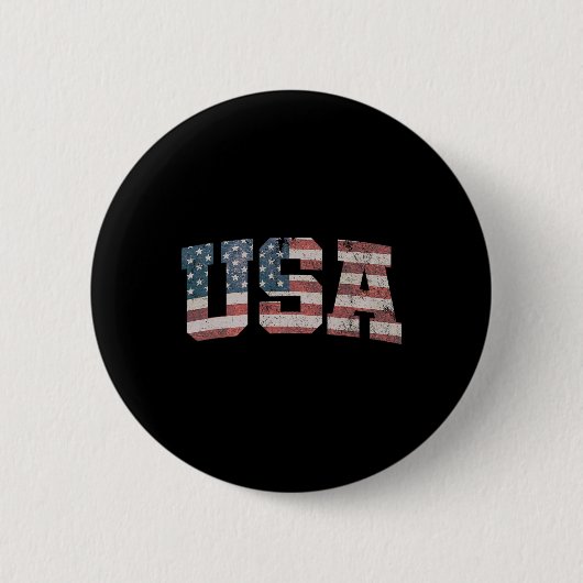 Verenigde Staten VS Vlag Patriottisch 4 juli Ameri Ronde Button 5,7 Cm (Voorkant)