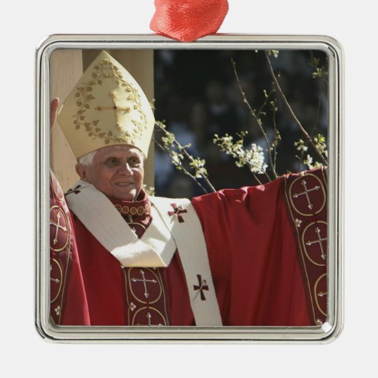 Verenigde Staten, Washington, D.C. Paus Benedictus Metalen Ornament (Voorkant)