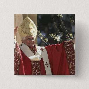 Verenigde Staten, Washington, D.C. Paus Benedictus Vierkante Button 5,1 Cm