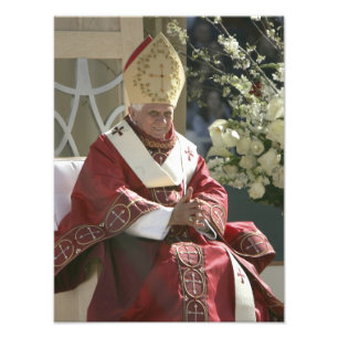 Verenigde Staten, Washington, D.C. Pope Benedict Foto Afdruk