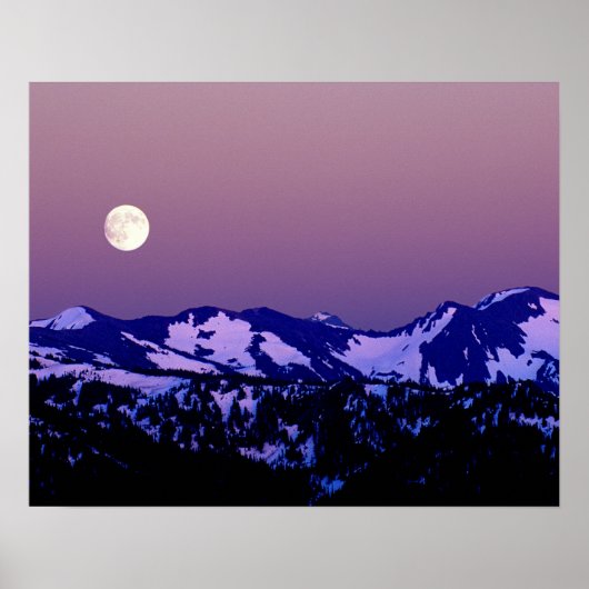 Verenigde Staten, Washington, Port Angeles, Olympi Poster (Voorkant)