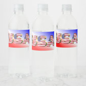 Verenigde Staten Waterfles Etiket (Flessen)