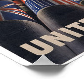 Verenigde Staten we zijn sterk Poster (Hoek)