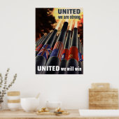 Verenigde Staten we zijn sterk Poster (Keuken)