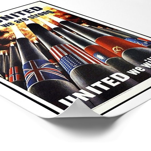 Verenigde Staten we zijn sterk Poster (Hoek)