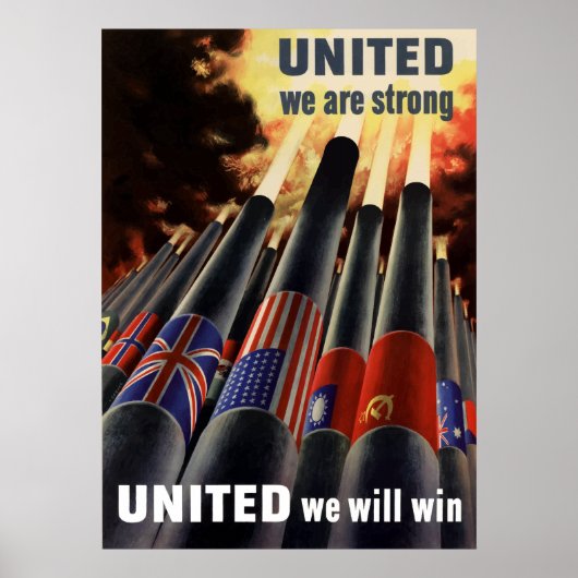 Verenigde Staten we zijn sterk Poster (Voorkant)